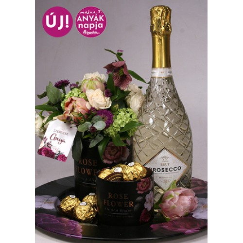 I'll bring you... - Flower plate with Prosecco and Ferrero